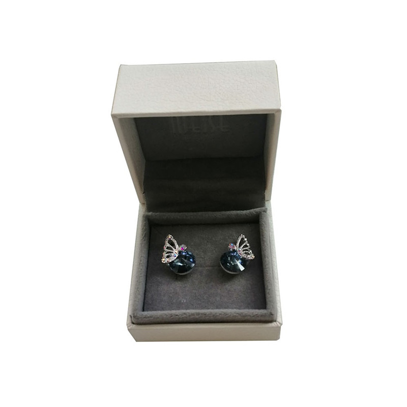 Custom Romantic Sweet Luxury Small Velvet Engagement Ring Box Jewelry Box 