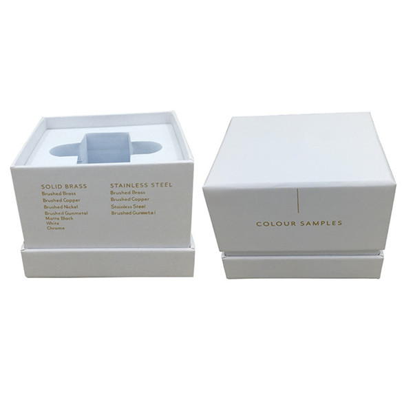 White small gift box cardboard paper box rigid gift box