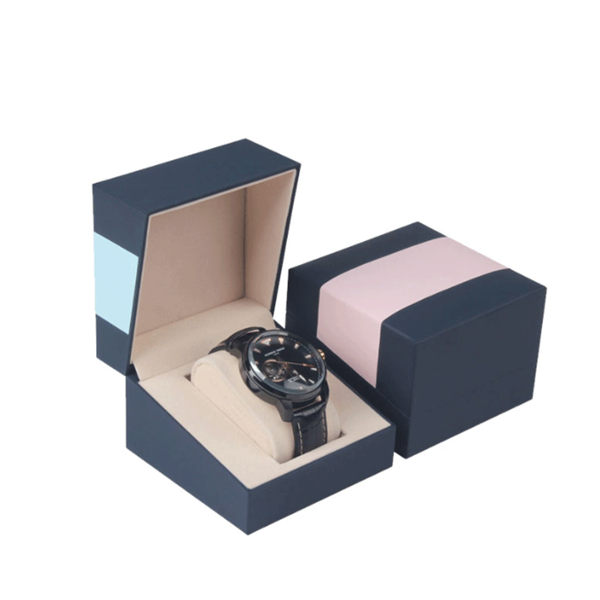 Wholesale OEM customized men's and women's luxury square paper cardboard watch packaging box with pillow