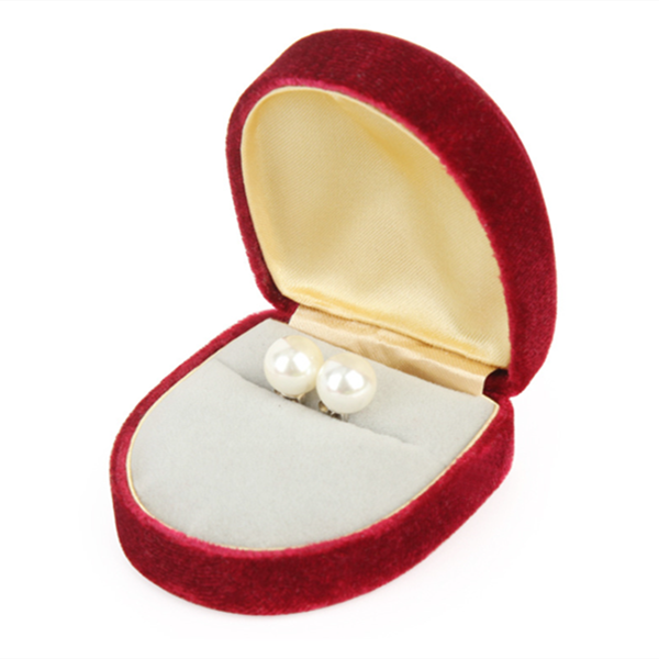 Mini ring earrings box shell velvet ring box jewelry box earrings pendant box