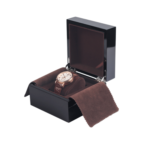Explosive spot wooden watch box, high-end clamshell paint watch packaging box, exquisite storage box gift box