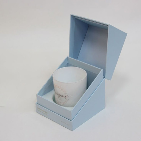 Luxury Blue Candle Box with Magnetic Closure