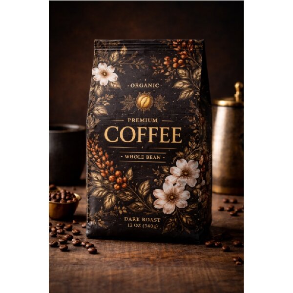 Luxury Black Coffee Packaging 
