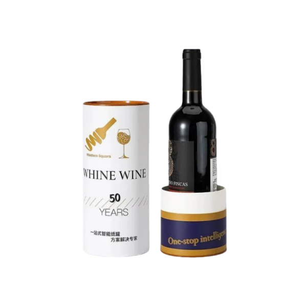 Paper Wine Cylinder Gift Box