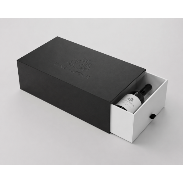 Contemporary Minimalist Wine Gift Box Packaging