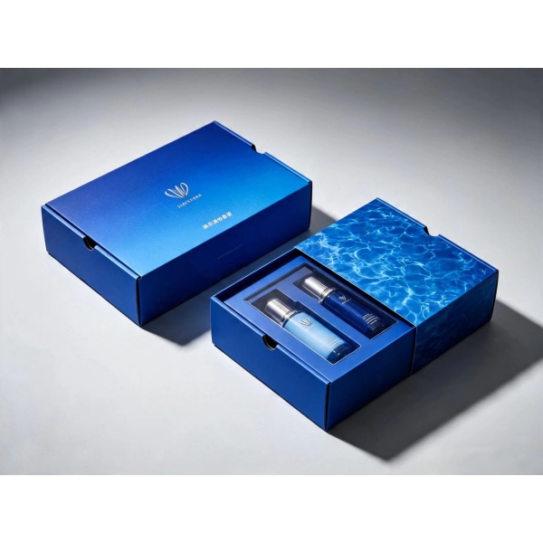 Gradient Blue Rigid Drawer Box 