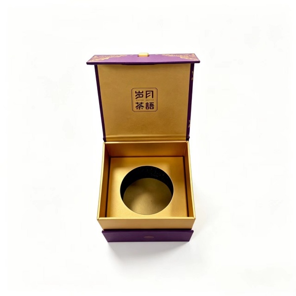 Custom Luxury Purple Tea Gift Box