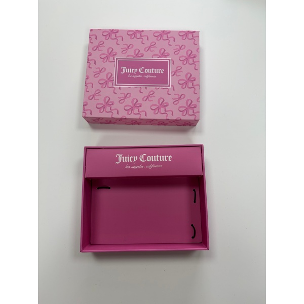 Custom Pink Rigid Gift Box with Divider