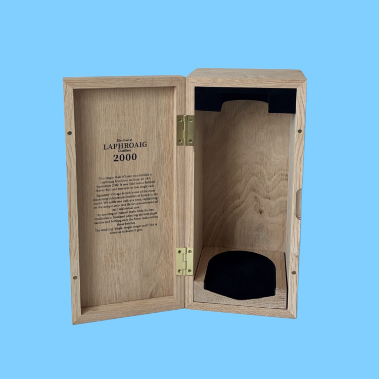 Wholesale oak wood whisky box supplier, Customized oak wood whisky box